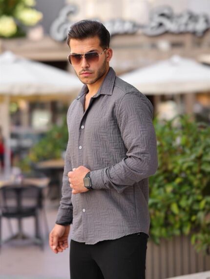 <tc>Chemise/Blouson à motif matelassé à rayures_x000D_

</tc>