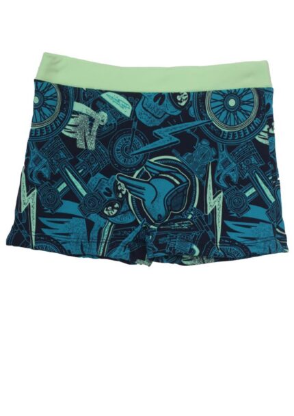 short de bain à motifs ethniques en lycra pour garçon