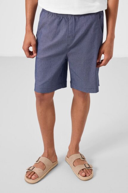 <tc>Short garçon chino vert, tissé léger et extensible, coupe standard – 81293


</tc>