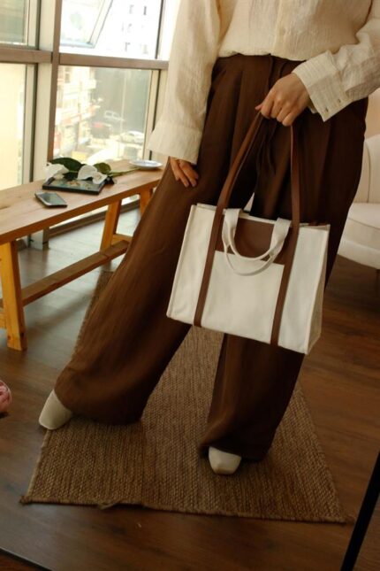 <tc>Sac en toile Loney avec détails camel_x000D_

</tc>