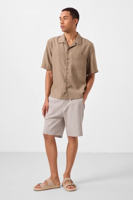 <tc>Short garçon chino tissé, léger et extensible, coupe standard – 81292


</tc>